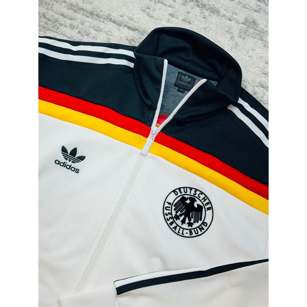 Adidas Track Jacket Mens Medium White Germany DFB FIFA World Cup AK9005